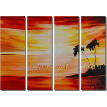 Seascape Beach Oil Painting on Canvas